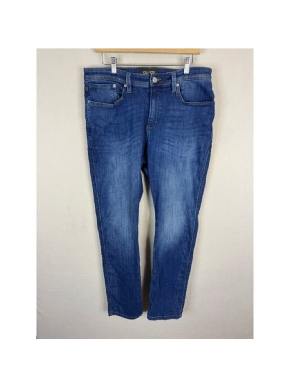 DU/ER Performance Denim Relaxed Fit Jeans Blue L2X Coolmax 34x32